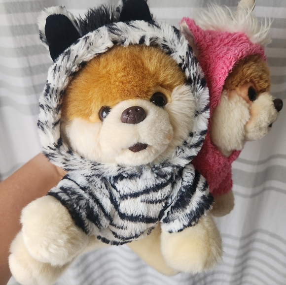 Boo The Worlds Cutest Dog X2 Zebra Unicorn Plush Animal - Picture 1 of 6